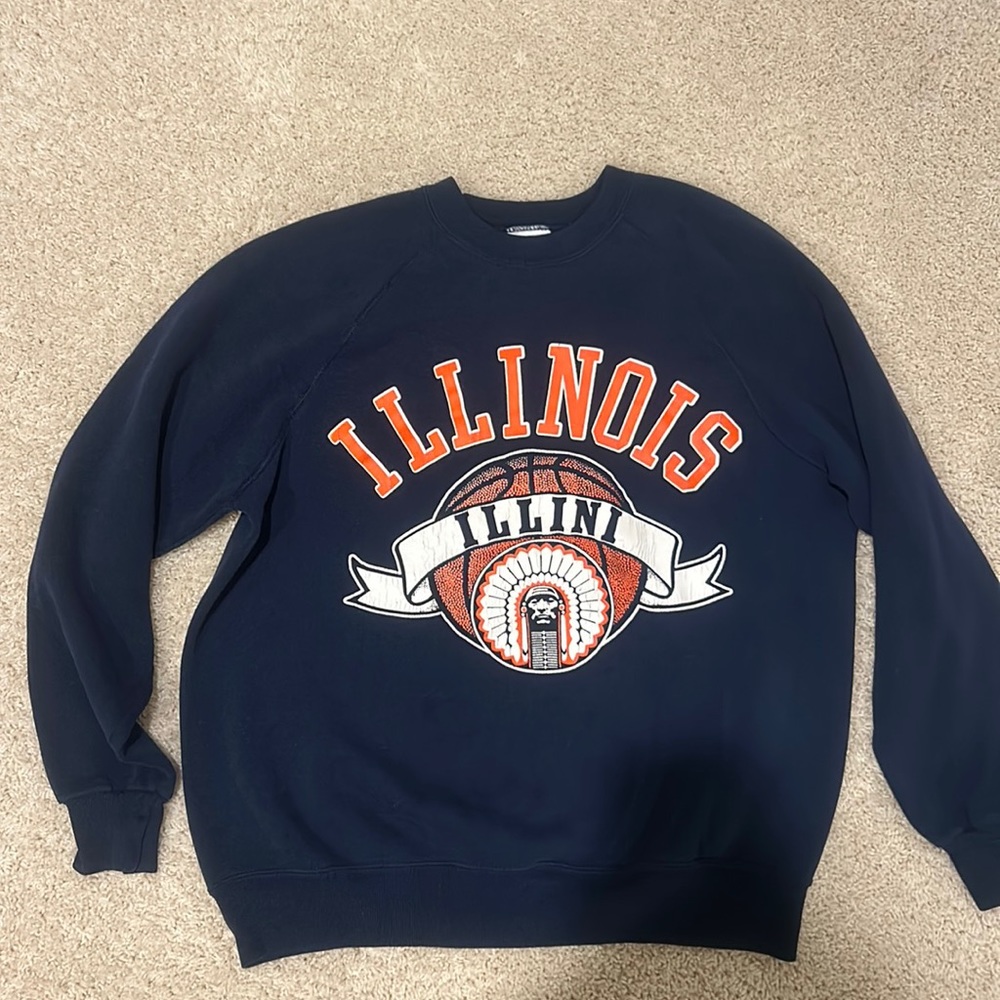 vintage illinois crewneck sweatshirt